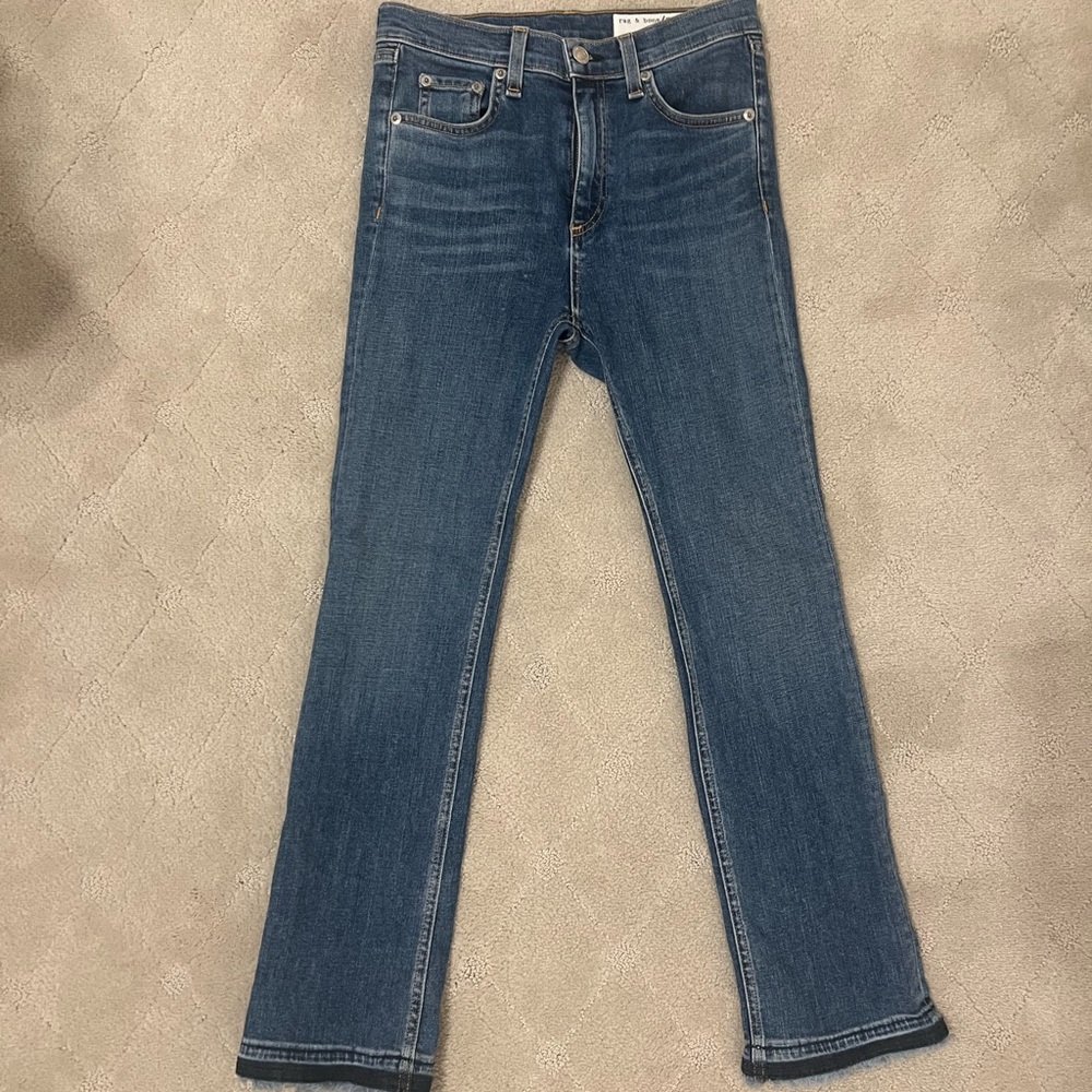 Rag & Bone crop flare ankle length Denim Jean